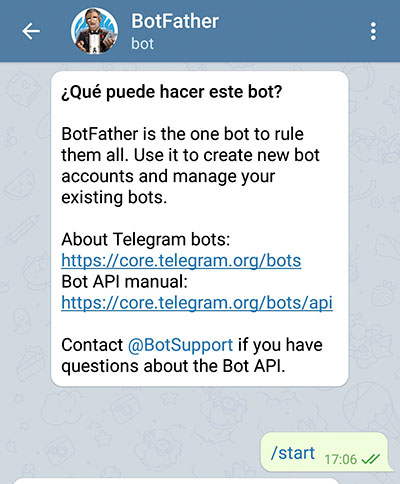 Enviar mensajes a Telegram